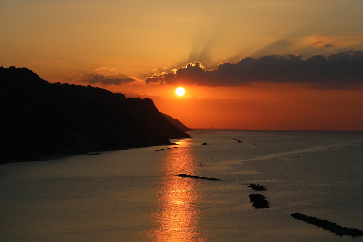 tramonto baia flaminia 1 giugno 2018